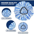 thumbnail image 4 of Mop Head Replacement, 3 Pack Spin Mop Refill Replace Head for Rinseclean 2-Tank System, Microfiber & Machine Washable, 4 of 4