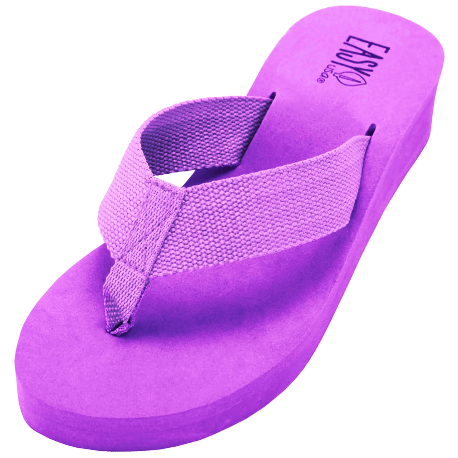 SNJ - New Women's Summer Platform Flip Flop Thong Beach Light Wedge Sandal Slipper - Walmart.com 