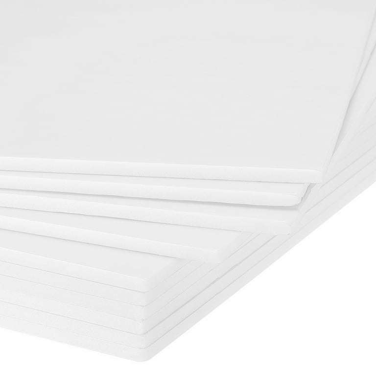 Uxcell 12x16 300x400mm Foam Sheet for Crafts Foam Boards Foam Paper Sheets  for Art, White 5 Pack