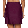 thumbnail image 3 of Hilor Women's High Waisted Swim Skirt with Bikini Bottom Tankini Swimsuit, 3 of 6