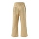 thumbnail image 4 of Pantalones 3/4 de mujer de color liso en mezcla de lino - Cintura con cordón y bolsillos - Ligeros para el verano - Ajuste regulable - Tallas S-XXXL, 4 of 5