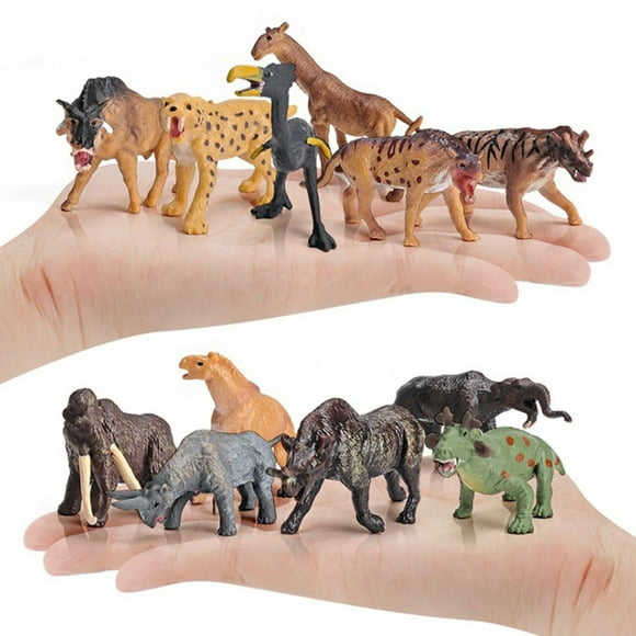 Learning Forest Animals Toys 12Pcs Animal Figure Model Jungle Animal Toy Set Artificial Wild Animal Learning Forest Animals Toys Playset For Kids Child