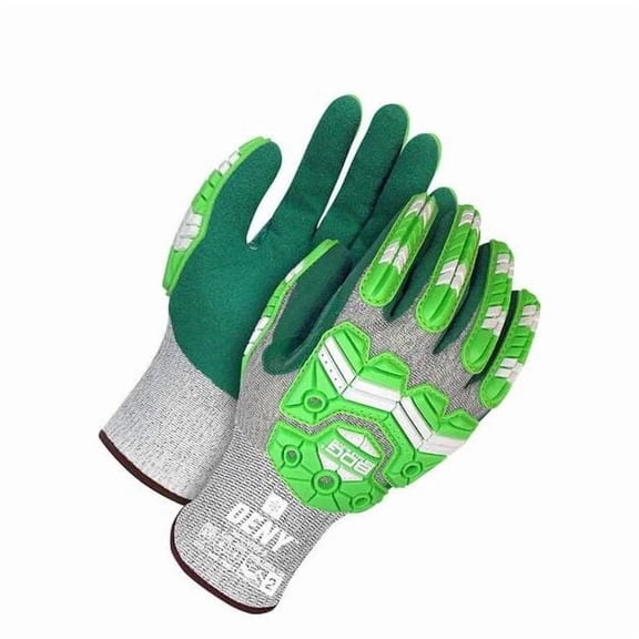 Cut-Resistant Impact Gloves, Cut Level A6 ,Dipped ,Nitrile ,Sandy ,L 1 PR 99-9-9793-9