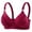 Red, variant on Amidoa High Support Bras for Women Beige No Underwire Large Bust Solid Bra Brasiers Women L