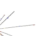 thumbnail image 2 of Northlight 20" LED Lighted Firework Silver Branch Hanging Decor - Multi-Colored, 2 of 3