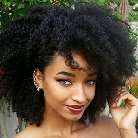 Luwigs Afro Kinky Curly 4b 4c Clip In Hair Extensions For Black