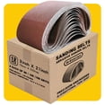thumbnail image 1 of Paquete de cintas lijadoras TPmax de 3 x 21 pulgadas, 12 piezas (80 120 150 granos), 1 of 7