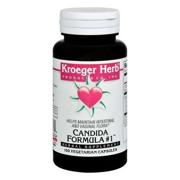 Kroeger Herbs Candida Formula 1 Vegetarian Capsules, 100 Ea