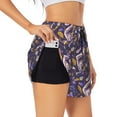 thumbnail image 2 of Haiem Snake And Floral Women's 2 in 1 Running Shorts - Lightweight Athletic Workout Gym Yoga Breathable Sports Shorts Liner with Phone Pockets-X-Large, 2 of 9