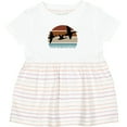 thumbnail image 3 of Inktastic Duck Hunting Retro Sunset Hunter Girls Baby Dress, 3 of 5