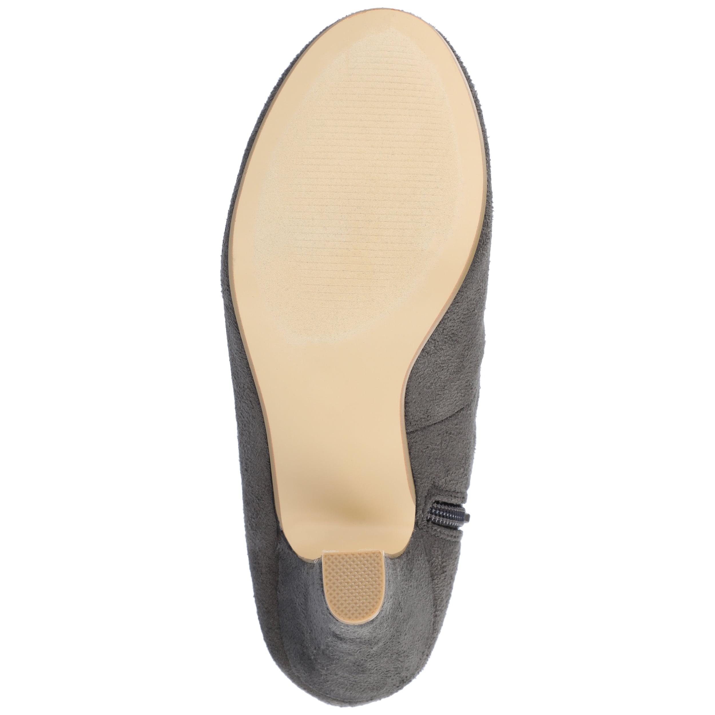 Journee Womens Piper Inside Zip Block Heel Booties, Widths Available