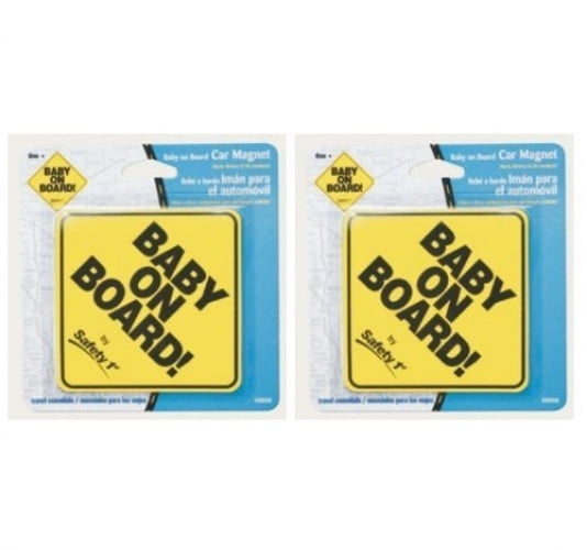 Safety 1st Baby On Board Magnet Yellow Carded