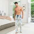 thumbnail image 7 of FREEAMG Flying Butterflies Pajama Pants for Men, Men's Separate Bottoms, Pure Cotton Comfortable Lounge Pants for Men（517）, 7 of 7