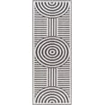 thumbnail image 2 of Hauteloom Deron Hallway, Kitchen Machine Washable Runner Rug - Contemporary - Black, Off White - 2'7" x 7'2", 2 of 8
