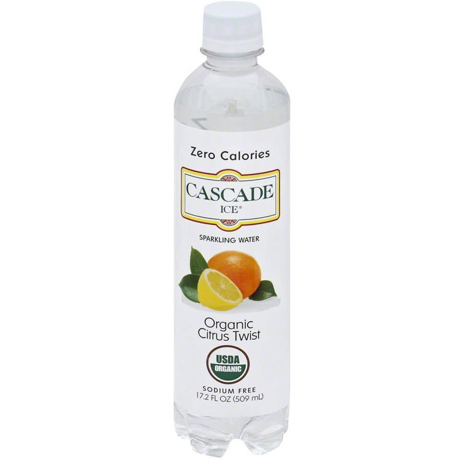Cascade Ice Organic Citrus Twist Sparkling Water, 17.2 fl oz, (Pack of 12) by