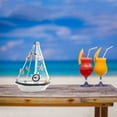 thumbnail image 4 of Sunxin Decorative Wooden Sailboat Ornaments, Home Nautical Wooden Sailboat Ornaments 1Pc 14 Shell Sailboat Rudderhome Nautical Wooden Sailboat Ornament Beach Decoration Retro Wooden Sailboat, 4 of 6