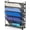 Black, variant on 6-Tier Wall Mount Document Letter Tray Organizer, Black