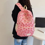 Pink Bow Backpack, Bow Backpack,Coquette Bow Daypack Cute Kawaii Rucksack With Built In Organizer Hot Pink