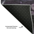 thumbnail image 3 of Addison Rugs Mayfield Washable Transitional Floral Purple Round Rug, 8' x 8', 3 of 5