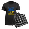 thumbnail image 5 of CafePress - Stand With Ukraine Pajamas - Women's Short Sleeve Print T-Shirt and Pants Dark Cotton Pajama Set, 5 of 7