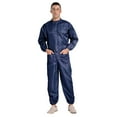 thumbnail image 3 of Aislor Mens Anti-static Dustproof Jumpsuit Coveralls Front Zip Full-body Overalls Work Uniform Navy Blue 3XL, 3 of 6