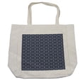 thumbnail image 1 of Geometric Shopping Bag, Circles Overlapping Round in Abstract Design Repeating Pattern Retro, Eco-Friendly Reusable Bag for Groceries Beach and More, 15.5" X 14.5", Cream, by Ambesonne, 1 of 2