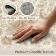 thumbnail image 6 of ODIKA 5'x7' Washable Area Rug Non-Slip, Chair-Friendly Cream Vintage Boho Bordered Bouquet Distressed Retro Motifs Neutral Flowing for Dining Room, Under Table, Home Office, 6 of 7