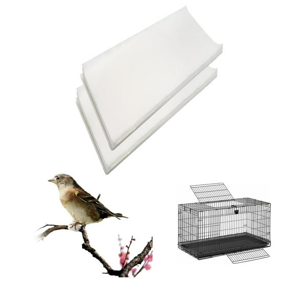 Bird Cage Liner Papers, 12.2×17.3 in Non-Woven Bird Cage Liners, 50 Sheets Precut Absorbent Bird Cage Paper Liners Pet Animal Cages Cushion for Bird Parrot