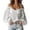 #0081-White, variant on Womens Tops Off Shoulder Spaghetti Strap Long Puff Sleeve Floral Embroidered Fringe Trim Crinkle Woven Loose Fit Party Casual Womens Blouses