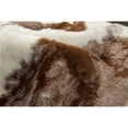 thumbnail image 2 of Luxe Power Loom Acrylic Brown/White Area Rug, 2 of 3