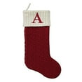 thumbnail image 6 of St Nicholas Square Monogram Christmas Stocking, Knit Red Letter A, 21 in, 6 of 7