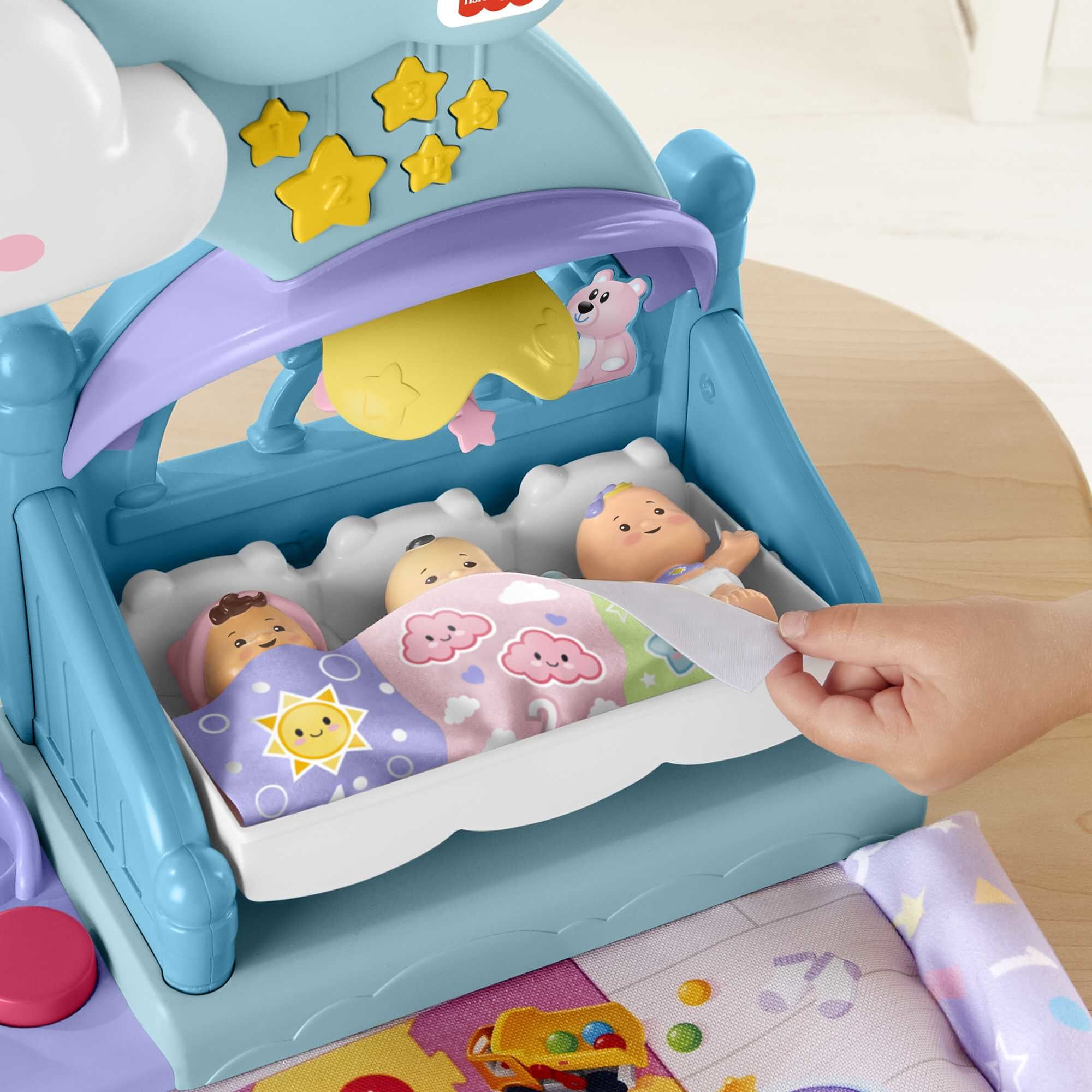 Fisher-Price Little People 1-2-3 Babies Playdate Musical Playset with 3 Multi-color Baby Dolls
