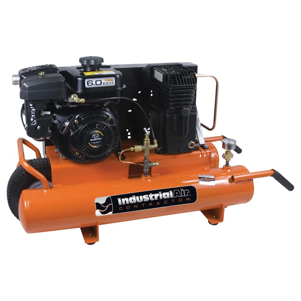 8 Gal. Portable Wheelbarrow Air Compressor with 6 HP Subaru Gas Engine