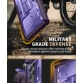 thumbnail image 4 of Funda de teléfono TONGATE para Samsung Galaxy S23 Ultra 6.8 pulgadas, color morado, 4 of 7