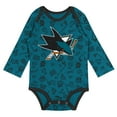 thumbnail image 2 of Infant Teal San Jose Sharks Dynamic Defender Long Sleeve Bodysuit, 2 of 3