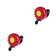 thumbnail image 3 of Destyer Bike Small Bell Cute Daisy Iron Plastic Flower Bicycle Bell Smart Decorative Red 2Set, 3 of 6