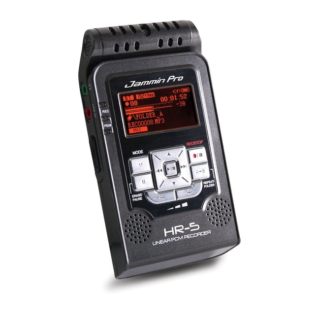 Jammin Pro HR5BLACK Enregistreur Studio Flash, Noir