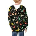 thumbnail image 4 of chaqlin Girls' Fashion Hoodies & Sweatshirts Dinosaur Full Zip Hoodie for Girls Boys Long Sleeve Zipper Sweatshirt Kids School Jacket with Pocket, 4 of 7