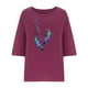 thumbnail image 4 of Camiseta de Manga Corta de la Mujer Casual Cuello Redondo Impresión Superior, Camiseta Ligera para Diario, Fiesta Y Todas las Estaciones, 4 of 4