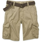 No Boundaries - Men's Belted Cargo Shorts
