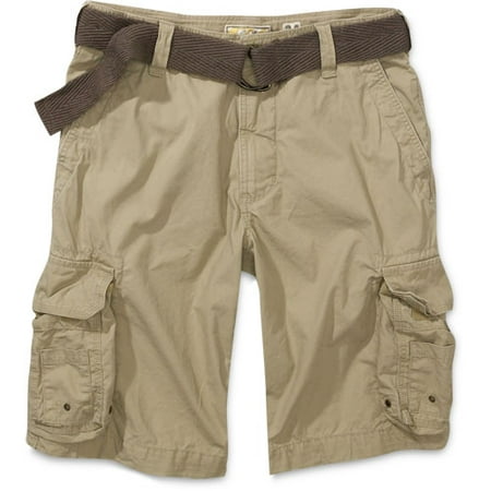 No Boundaries - Men's Belted Cargo Shorts