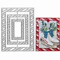 thumbnail image 2 of Troqueles para marco rectangular de tarjeta de felicitación TingZVen 14 x 11 cm, 2 of 8
