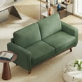 thumbnail image 4 of Vesgantti 68" Corduroy Loveseat Sofa, Comfy Deep Seat Couch with Spring Cushions & Solid Wood Frame, Modern Upholstered Sofa for Living Room, Bedroom, or Office, 4 of 7
