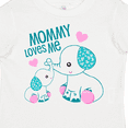 thumbnail image 4 of Inktastic Mommy Loves Me-cute elephants Boys or Girls Toddler T-Shirt, 4 of 5
