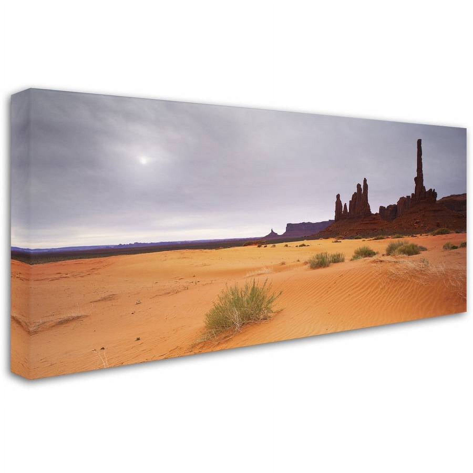 Trademark Fine Art "Monument Valley Panorama I" Canvas Art by Moises Levy