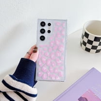 Allytechgroup Galaxy S24 Ultra Case Cover, Fashion Pattern Series Soft Shell Back Cover Shockproof Drop Protective Anti-Scratch Slim Phone Case for Samsung Galaxy S24 Ultra, Pink Leopard