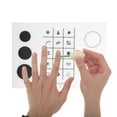 thumbnail image 5 of Unique Bargains Reusable Nail Art Stamping Mat 2 Pcs White Option A + Option B, 5 of 5