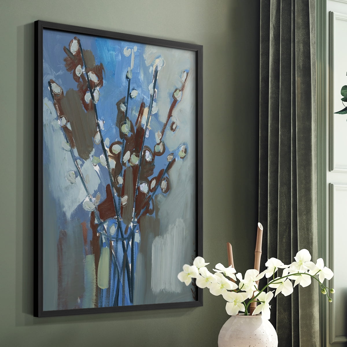 Winter Willow I Framed Print - Solid Wood in Single Picture Frame Solid Wood 2 Framed Print