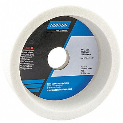 

Norton Abrasives Straight Cup Wheel 6 Diax2 Tx1.25 AH PK5 66252838486