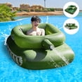 thumbnail image 1 of Muyoka Tanque inflable Piscina Flotador Tanque inflable Balsas Tanque inflable Juguete con chorro de agua Pistola Anillo de nataci贸n Juguete de agua al aire libre, 1 of 4